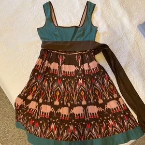 Anthropologie Silk/Cotton Special Occasion Dress